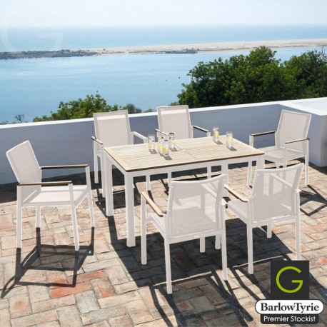 Barlow Tyrie Aura 6 Seater Dining Set
