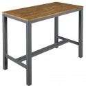 Barlow Tyrie Aura 4 Seater High Dining Set - Charcoal