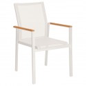 Barlow Tyrie Aura 6 Seater Dining Set - Arctic White