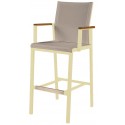 Barlow Tyrie Aura 6 Seater High Dining Set - Champagne