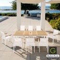 Barlow Tyrie Aura 8 Seater Dining Set - Arctic White