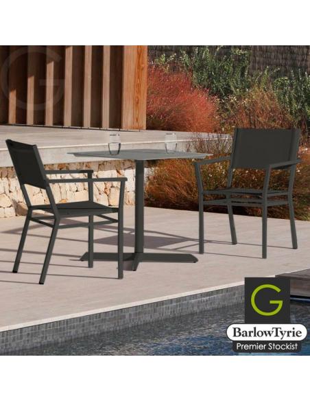 Barlow Tyrie Equinox 2 Seater Dining Set - Graphite