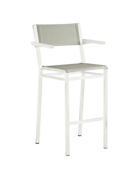 Barlow Tyrie Equinox 2 Seater High Dining Set - Arctic White