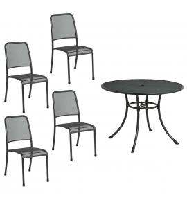 Alexander Rose Portofino 4 Seater Dining Set
