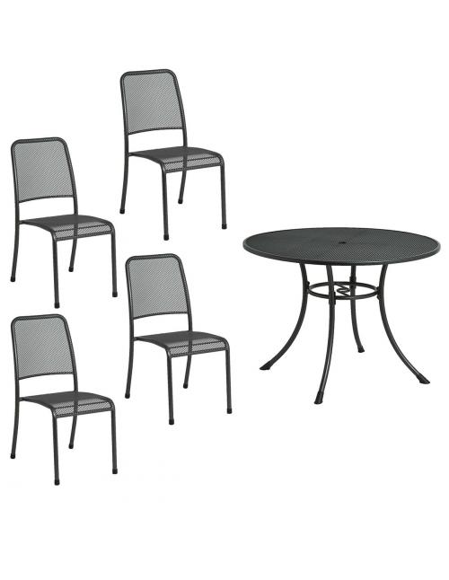 Alexander Rose Portofino 4 Seater Dining Set