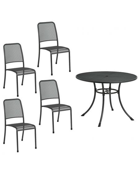 Alexander Rose Portofino 4 Seater Dining Set