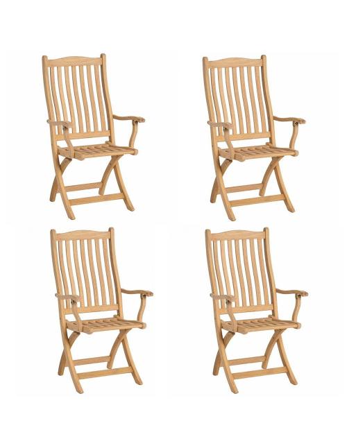Alexander Rose Bengal Roble Folding Carver Chair 