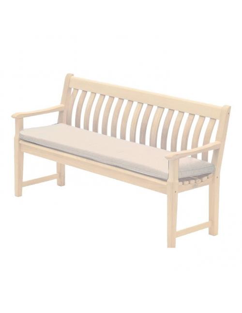 Alexander Rose Polyester 4ft Bench Cushion - Ecru