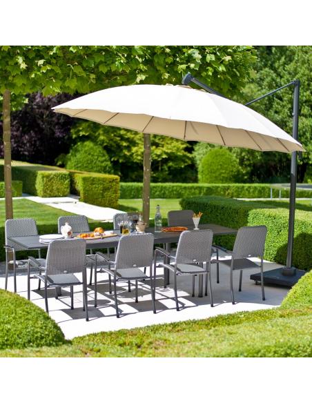 Alexander Rose UH30 Parasol with Base - Charcoal
