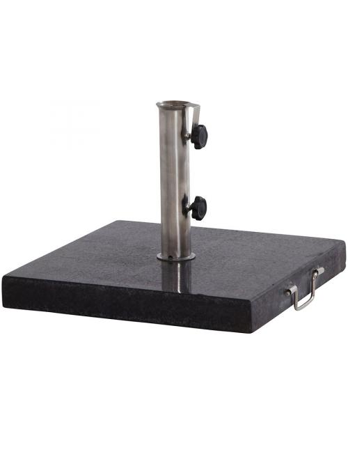4 Seasons 40kg square granite parasol base with handle