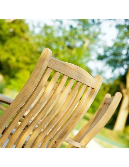 Alexander Rose Bengal Roble Folding Carver Chair 