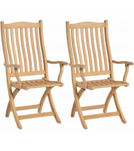 Alexander Rose Bengal Roble Folding Carver Chair 