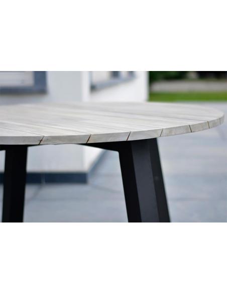 4 Seasons Derby 130cm Round Table - Aluminium Legs