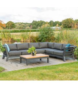4 Seasons Meteoro Large Modular Corner Set with Teak