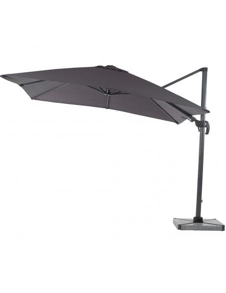 Bramblecrest Chichester 3 x 3m Square Side Post Parasol with Protective Cover