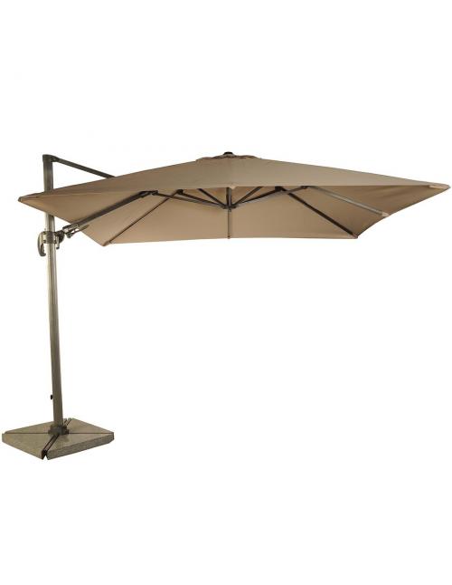 Bramblecrest Chichester 3 x 3m Square Side Post Parasol with Protective Cover