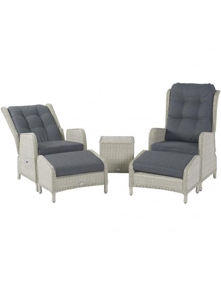 Bramblecrest Chedworth Dove Grey Deluxe Recliner Set