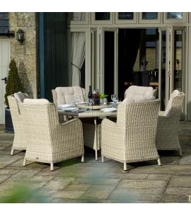 Bramblecrest Chedworth Sandstone 6 Seater Dining Set
