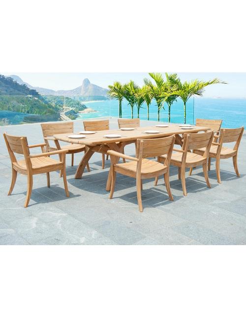 Alexander Rose Sorrento 2.4m x 1.0m Rectangular Table