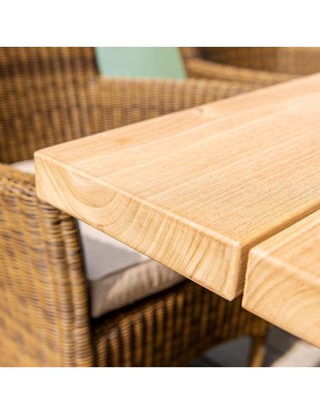 Alexander Rose Teak Plank Table 2.4m x 1.0m
