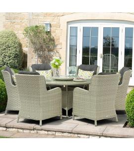 Bramblecrest Chedworth Dove Grey 6 Seater Dining Set