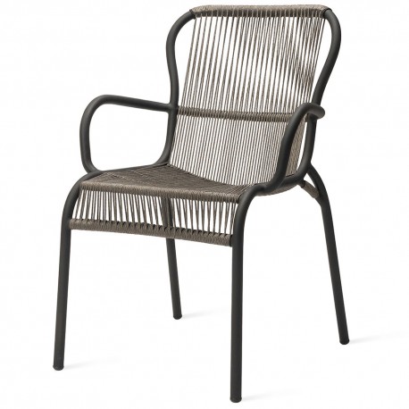 Vincent Sheppard Loop Dining Chair Rope Fossil Grey