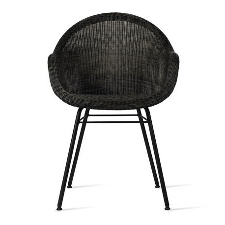 Vincent Sheppard Edgard Dining Chair Steel A Base - Mocca
