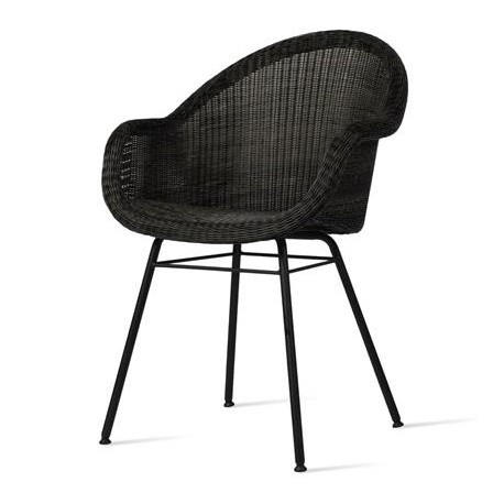 Vincent Sheppard Edgard Dining Chair Steel A Base - Mocca