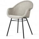Vincent Sheppard Edgard Dining Chair Steel A Base - Old Lace