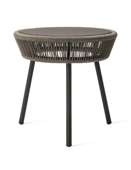 Vincent Sheppard Loop Rope Side Table Fossil Grey