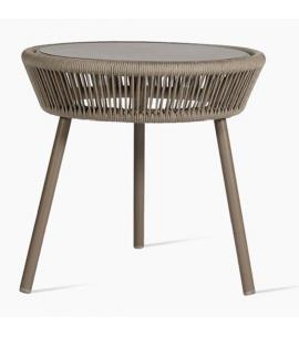 Vincent Sheppard Loop Side Table Rope 51 DIA Taupe