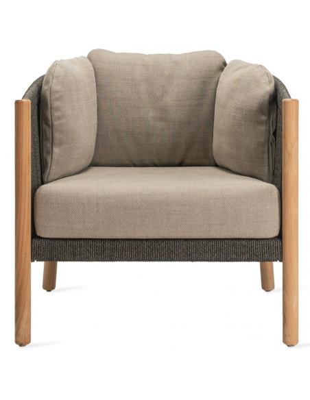Vincent Sheppard Lento Lounge Chair with Seat & Winged Back Cushion