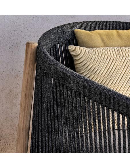 Vincent Sheppard Lento Lounge Chair with Seat & Winged Back Cushion