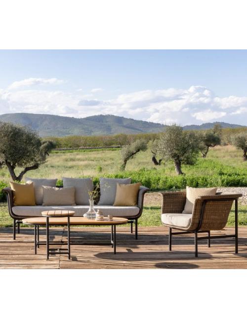 Vincent Sheppard Wicked Lounge Chair with Charcol Frame