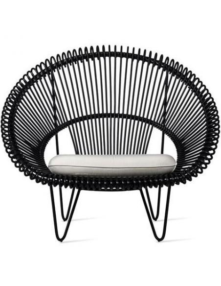 Vincent Sheppard Roy Cocoon Black with Seat Cushion