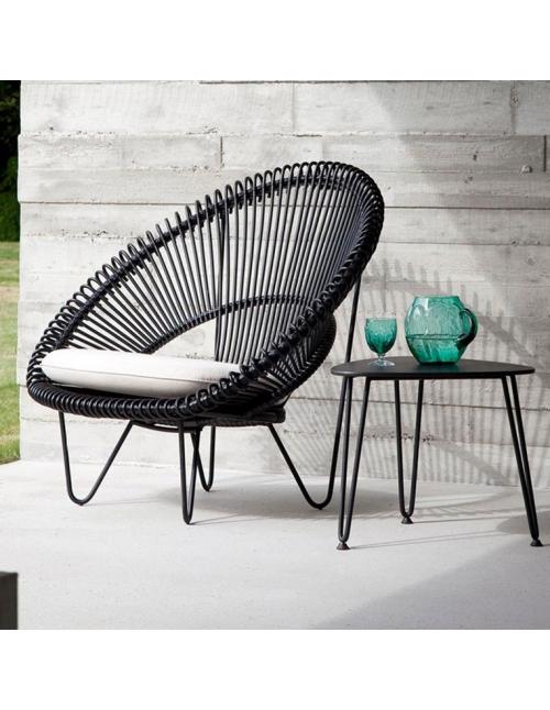 Vincent Sheppard Roy Cocoon Black with Seat Cushion