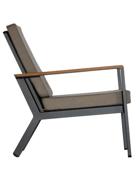 Barlow Tyrie Aura Lounge Chair - Graphite/Charcoal