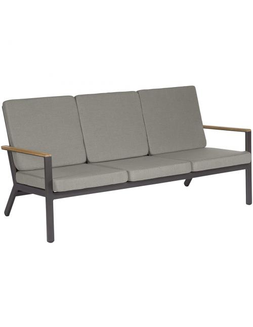 Barlow Tyrie Aura Lounge Three Seater Settee - Graphite/Charcoal