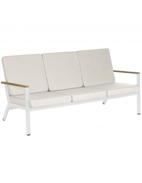 Barlow Tyrie Aura Lounge Three Seater Settee - Arctic White/Pearl