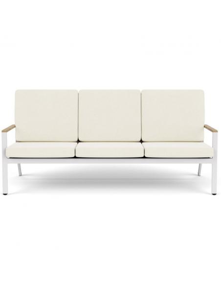 Barlow Tyrie Aura Lounge Three Seater Settee - Arctic White/Pearl