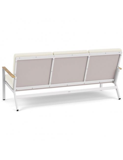 Barlow Tyrie Aura Lounge Three Seater Settee - Arctic White/Pearl