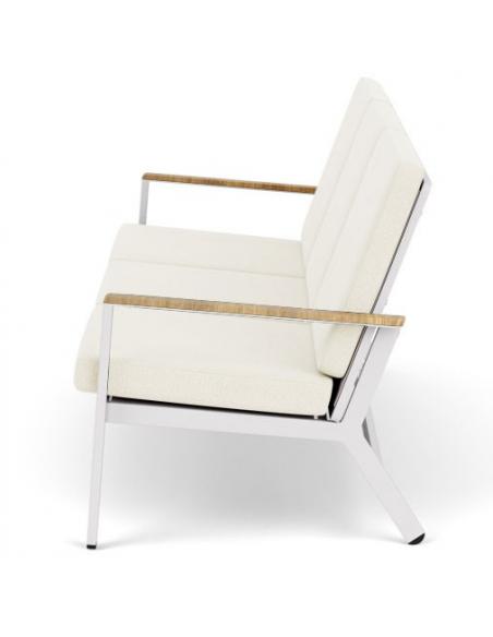 Barlow Tyrie Aura Lounge Three Seater Settee - Arctic White/Pearl