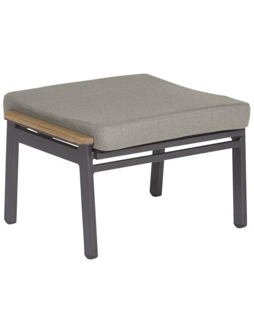 Barlow Tyrie Aura Lounge Ottoman - Graphite/Charcoal