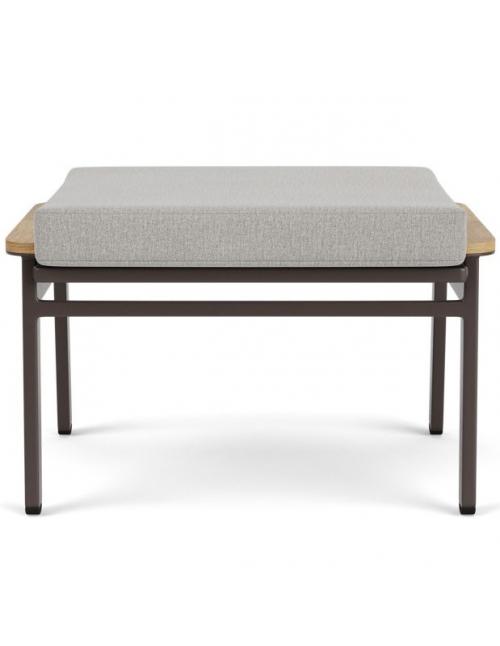 Barlow Tyrie Aura Lounge Ottoman - Graphite/Charcoal