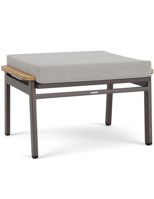 Barlow Tyrie Aura Lounge Ottoman - Graphite/Charcoal