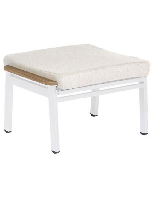 Barlow Tyrie Aura Lounge Ottoman - Arctic White/Pearl