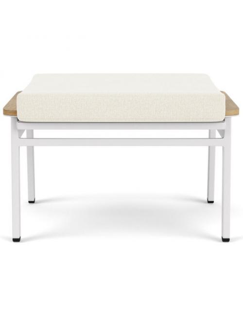 Barlow Tyrie Aura Lounge Ottoman - Arctic White/Pearl