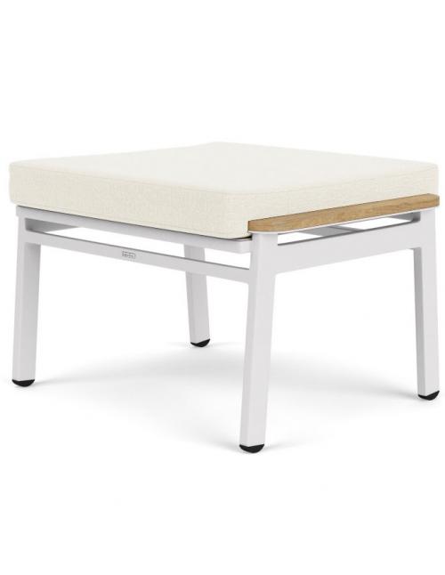Barlow Tyrie Aura Lounge Ottoman - Arctic White/Pearl