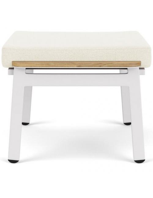 Barlow Tyrie Aura Lounge Ottoman - Arctic White/Pearl