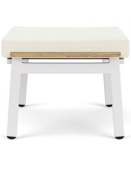 Barlow Tyrie Aura Lounge Ottoman - Arctic White/Pearl